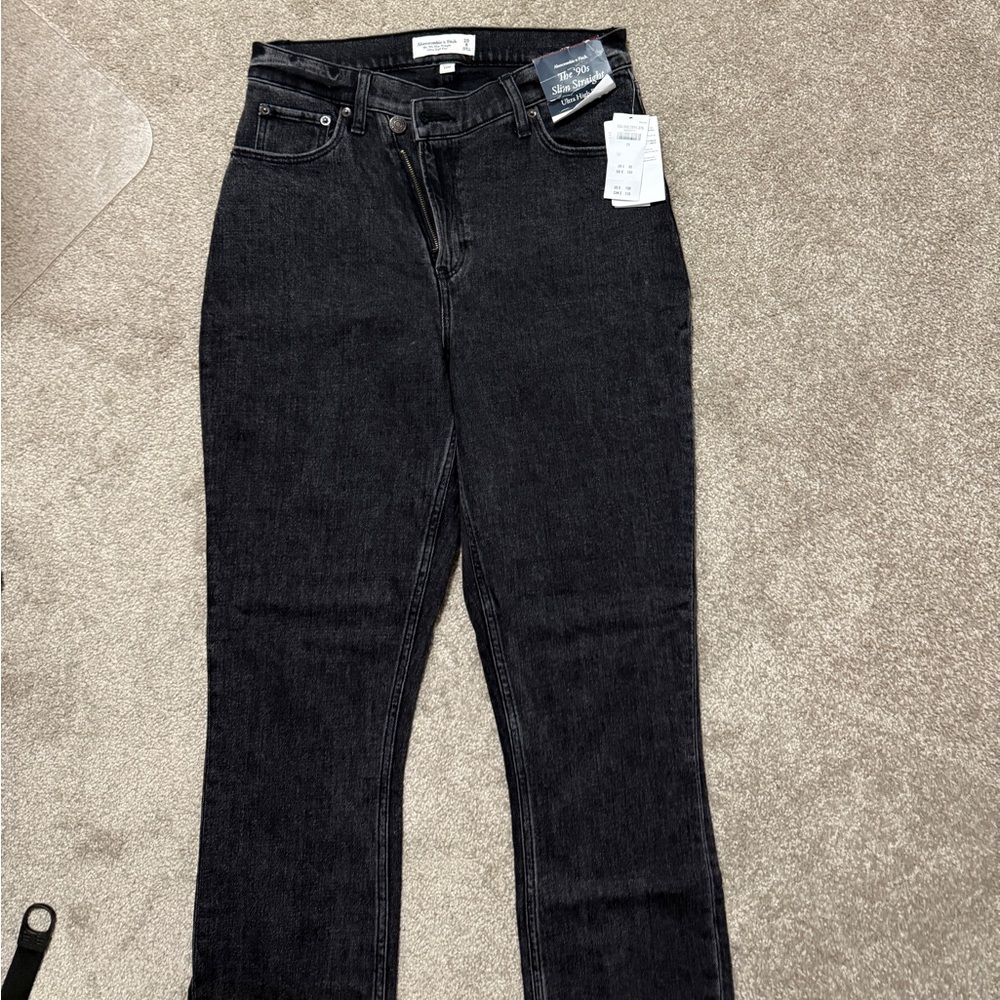 NWT Curve Love Criss Cross Waist The 90s Slim Straight